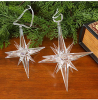 Décoration de Noël personnalisable en PC, forme au choix, écologique, durable, réutilisable, ornement suspendu avec paillettes pour sapin de Noël