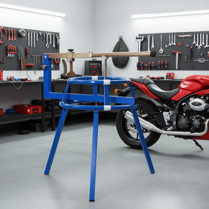 Soporte portátil ajustable para cambio de neumáticos de motocicleta, azul, de 16 a 24 pulgadas, desmontador de llantas duradero para reparación de bicicletas, modelo D0100X35PKX - Product Image 2