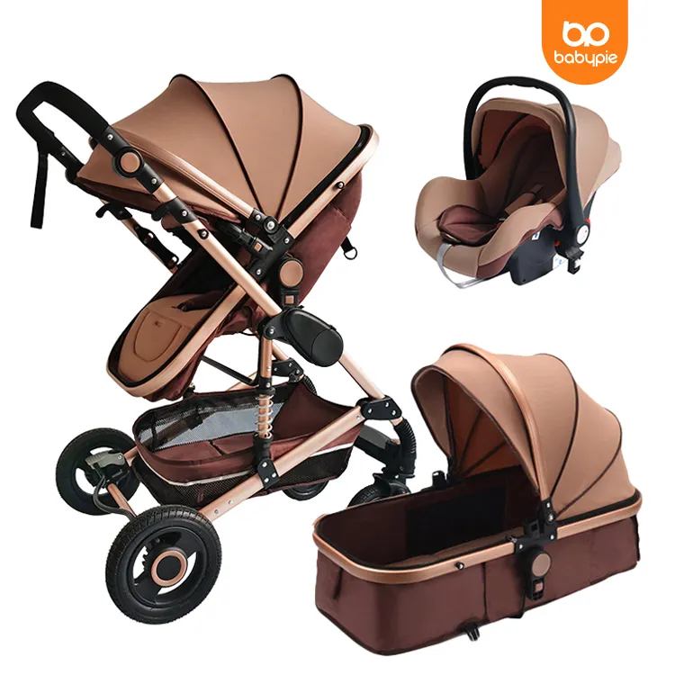 Wholesale Cheap Baby Stroller Baby Pram 3 In 1 Stroller Baby 3 In 1 Estampado Luxury Travel Stroller
