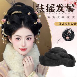 กิ๊บติดผมฟูเหยา วิกผมฮั่นฝูแบบออลอินวัน  วัสดุทนความร้อนสูง ขนาด 25 ซม. สไตล์ถังซ่ง สำหรับทำผมทรงอัพโด้ ใช้ได้ทุกวัน - Product Image 1