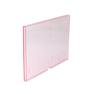 Porta Revistas de Plástico Transparente Rosa, Funda Acrílica para Libros, Cubierta Acrílica para Libros - Product Image 3