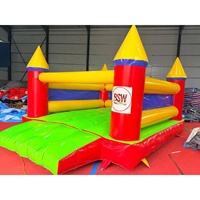 Château gonflable personnalisé en PVC avec toboggan, trampoline, licorne, 5x3,5 m, marque QY, modèle QY001, Chine