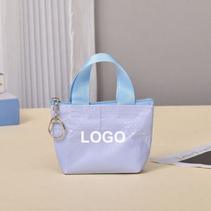 Chất Lượng Cao Tùy Chỉnh <span class=keywords><strong>Mini</strong></span> PP Dệt Tote Túi Với Dây Kéo Nhỏ Lưu Trữ Móc Khóa Cho Túi Mua Sắm Khuyến Mại - Product Image 6
