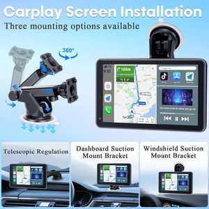 Xe di động màn hình Carplay:7 inch màn hình cảm ứng với <span class=keywords><strong>GPS</strong></span> <span class=keywords><strong>navigation</strong></span>, Android auto-không dây xe chơi, FM,Siri, gương liên kết - Product Image 5