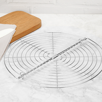Grille de cuisson ronde pliable en acier au carbone, support de cuisson vapeur, rôtissage, grillade, gadget de cuisine polyvalent