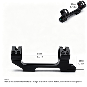 Support de lunette cantilever BANGBANG en aluminium 11 mm avec queue de cygne, hauteur de calibrage horizontal 1,4 po pour tube de 30 mm/1 pouce - Product Image 5