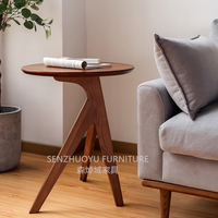 Wohnzimmer möbel kleiner runder Massivholz Couch tisch modern