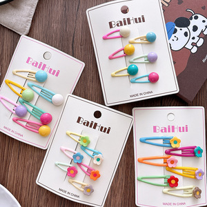 Nuovo Set di 6 Pezzi Graziose Mollette Laterali per Bambini <span class=keywords><strong>con</strong></span> Effetto Goccia d'Olio e Colore Caramella - Product Image 2