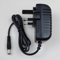 Adaptateur de commutation ABS universel 12V1A 12W pour éclairage LED d'aquarium Sortie AC DC 1A Compatible UK AU