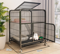 Offre Spéciale : Grande Cage Solide pour Chat, Villa à Trois Niveaux, Super Espace Libre, Maison de Luxe pour Chat, Vente en Gros
