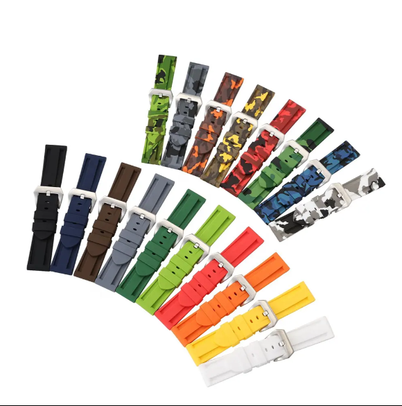 High Quality Rubber Watch Straps 20mm 22mm 24mm 26mm Replacement Silicone Watch Bracelet for Garmin Huawei Samsung Watches
