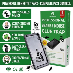 Professionelles Klebefangbrett für Nagetier- und Reptilienbekämpfung, Ungiftiger Schädlingsfänger für Innen-/Außenbereich - Product Image 4