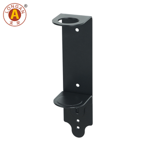 Supporto a Parete per Dispenser di Sapone per Bottiglie con Pompa, Organizzatore Salvaspazio per Bagno, Staffa per Contenitori Cilindrici di Sapone Liquido - Product Image 4
