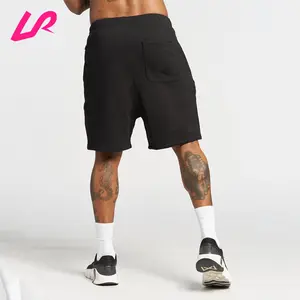 2024 Custom Logo Men Activewear Oversized Fit Jogger Shorts Cotton Polyester Plain Blank Sweat Short Pants Heavyweight Shorts