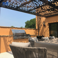 5x5 extérieur 2x5 il semble soleil jardin 2 mètres Tubes auvents Louvre aluminium voitures lame pour pergola persiennes matériau de toiture