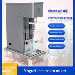 Mezcladora de Helado Manual Semiautomática de Alta Calidad, Licuadora Comercial de Yogur Congelado con Prensa Manual para Heladería - Product Image 3