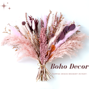 गुलाबी पापड़ घास संरक्षित पौधों को देहाती फूलों की व्यवस्था पर्यावरण के अनुकूल लंबे समय तक चलने वाले वैलेंटाइन डे का स्नातक - Product Image 6