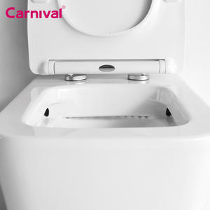 أبيض اللون نوعية جيدة الحمام Inodoro مخفي خزان السيراميك الأوروبي على الأرض شنت مرة أخرى إلى الجدار المرحاض صوان - Product Image 4