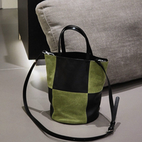 Sacs seau en cuir véritable style décontracté et tendance, avec sangles amovibles, polyvalents, pour femmes, à porter à la main ou en bandoulière, vente en gros