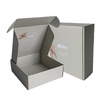 Boîte d'expédition écologique imprimée en couleur, en carton ondulé, pour emballage cadeau