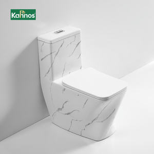 Sanitaires haut de gamme sur mesure, toilettes en marbre blanc intégrées du sol au plafond, toilettes en céramique pour hôtel. - Product Image 1