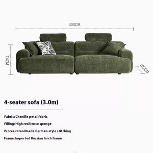 <span class=keywords><strong>Canapé</strong></span> <span class=keywords><strong>rétro</strong></span> français <span class=keywords><strong>chic</strong></span> et sophistiqué, revêtement en velours doux, parfait pour rehausser l'élégance de la maison - Product Image 6