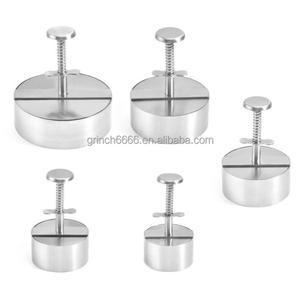 Prensa de Hambúrguer de Aço Inoxidável 304 2025, Prensa de Hambúrguer Antiaderente, Fabricante de Hambúrguer Ajustável para Festas, 5 Tamanhos - Product Image 6