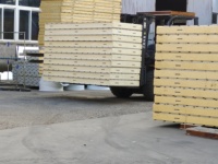Paneles Sándwich de Poliuretano Estilo Diseño Industrial, Resistentes al Fuego, Marca BK, Modelo de 100MM, Panel de Acero Galvanizado para Cámaras Frigoríficas
