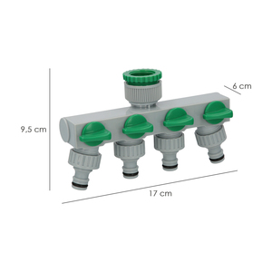 Adattatore per Tubi in Plastica a 4 Vie da 3/4" a 1" - Product Image 2