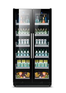 Réfrigérateur de refroidissement à double contrôle de la température avec portes doubles armoire à vin multicouche LCD écran tactile vin et boisson - Product Image 5