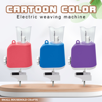 Machine à tricoter électrique en plastique pour cordons, outil automatique de fabrication DIY, conception durable et écologique, enrouleur de fil domestique pour crochet