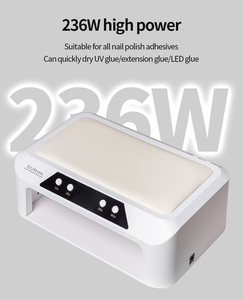 236W nguồn ánh sáng kép UV dẫn đèn móng tay với màu đỏ/Màu xanh chuyển đổi ánh sáng và có thể tháo rời cơ sở - Product Image 4