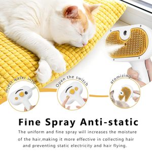 4 in 1 Pet Hair Removal Grooming Steam Comb Cat Spray <b>Brush</b> Pet Dog Cat <b>Brush</b> Self Cleaning Dog Steamy Cat <b>Brush</b> - Product Image 6