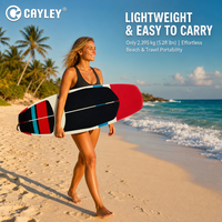 CAYLEY Planche de surf légère et portable pour la plage, durable, pour la pratique du surf et des sports nautiques en mer pour adultes et enfants