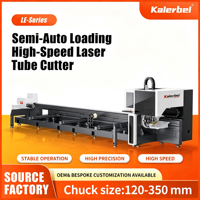 Machine de découpe de tubes laser à fibre semi-automatique CNC pour tubes en acier profilés en U et en C