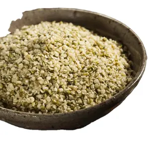 Vente en gros de produits naturels graine de chanvre coquillage avec 25% taches vertes