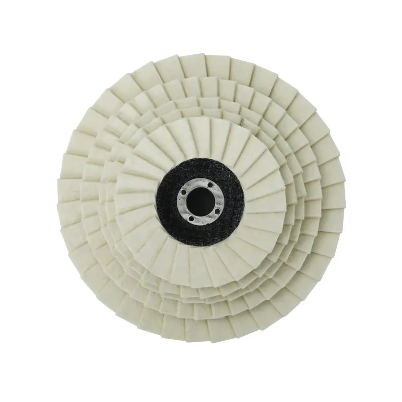 Buffing King felt flap disc for buffing and polishing Factory OEM wool felt polishing pad 6 inch felt block glass polishing