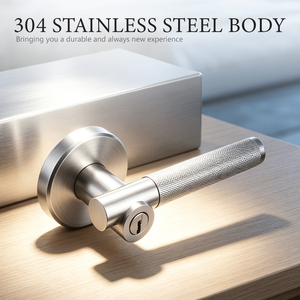 Tianyi Elegant Polished Chrome Handle Set with Custom Round <b>Knob</b> Single Cylinder Deadbolt Entry <b>Door</b> Lock Hardware - Product Image 2