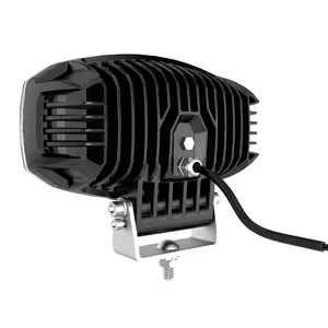 Monirf 9 "Oval 24 LED Lámpara de conducción con DRL blanco 10-30V Luz de circulación diurna Lámpara de conducción LED resistente para DAF