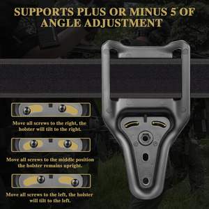 Gun & Flower MID-Ride cantable Universal Belt LOOP (cubl), 2 "เข็มขัดช่อง, ที่แนบมาสำหรับเข็มขัดหนัง - Product Image 5