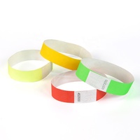 Bracelets jetables en papier Tyvek numérotés de 3/4 pouce, bracelets d'identification colorés imperméables pour événements, 1000 pièces par paquet