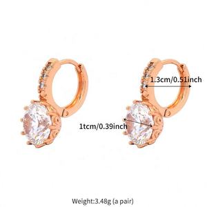 ต่างหูแบบห่วงหกกรงเล็บชุบทอง 14K ทำจากสแตนเลสสตีล ดีไซน์พู่ห้อยทันสมัย สั่งทำได้ตามต้องการ หรูหราเบาๆ เหมาะสำหรับงานปาร์ตี้ คุณภาพสูง - Product Image 6