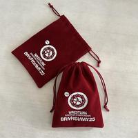 Pochette en velours avec logo personnalisé, sac d'emballage pour bijoux, sac cadeau en velours de luxe avec cordon de serrage pour tarot, tasses, bougies, parfums