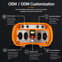 Télécommandes 4 directions, joysticks de haute qualité, étanches IP68, CE FCC, télécommande proportionnelle sans fil
