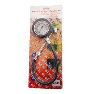 Inflador de Neumáticos Portátil Profesional con Manómetro, para Autos, Motos y Bicicletas - Product Image 6