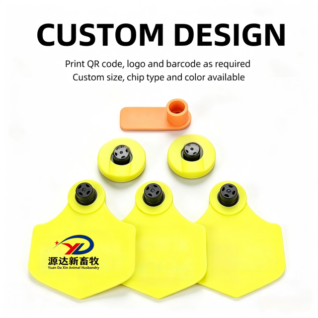 RFID Cattle Ear Tags PE Animal Identification Tags for Cow Sheep Goat Livestock Tracking and Management