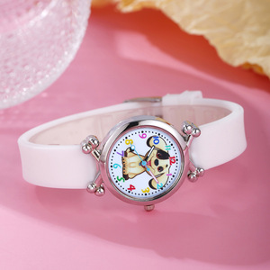 2024 Sports Age Reduction Cute Dog Cartoon <strong>Pointer</strong> <strong>Round</strong> Dial Quartz <strong>Silicone</strong> Women's <strong>Watch</strong> - Product Image 2