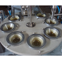 Machine de remplissage et de scellage automatique, emballage gobelet à alcool, verre rotatif en plastique, rume, raisin, fruits, vin, feuille d'aluminium