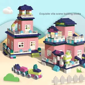 Архитектурная собранная модель мини-кирпич 3D пластиковые строительные блоки для дома