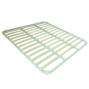 WISNTAR 침실용 원목 슬랫 침대 금속 프레임 다리 포함 싱글/퀸/풀/킹 사이즈 - Product Image 1